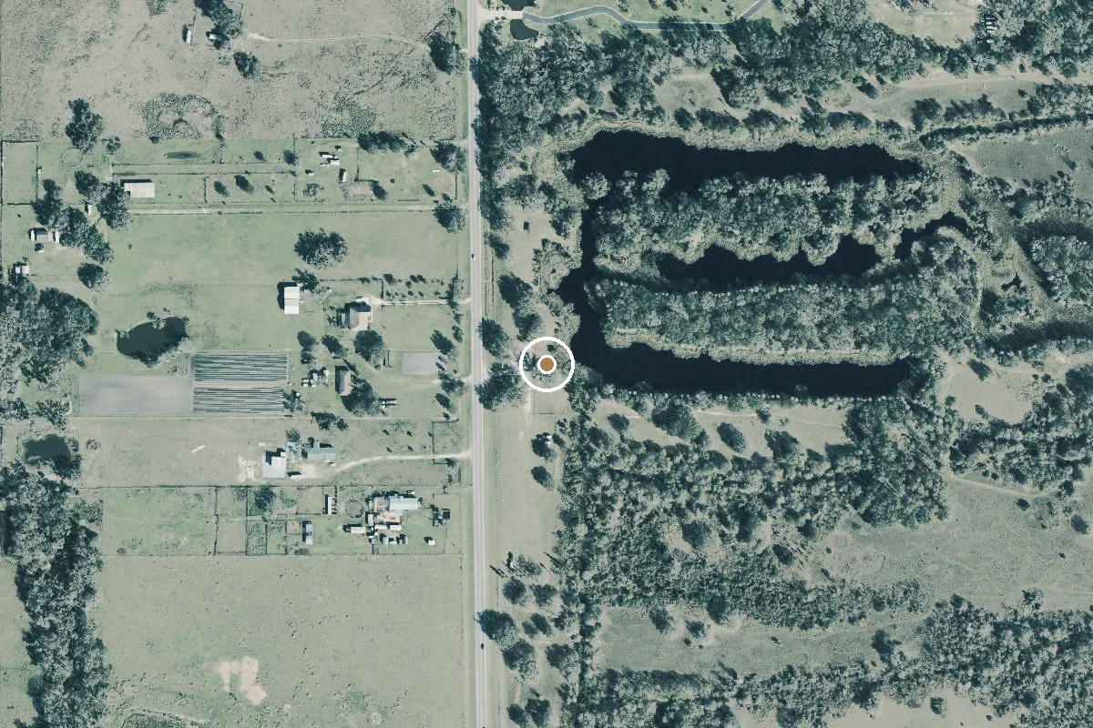 Aerial view of Alafia River State Park - North Lakes Kayak Access