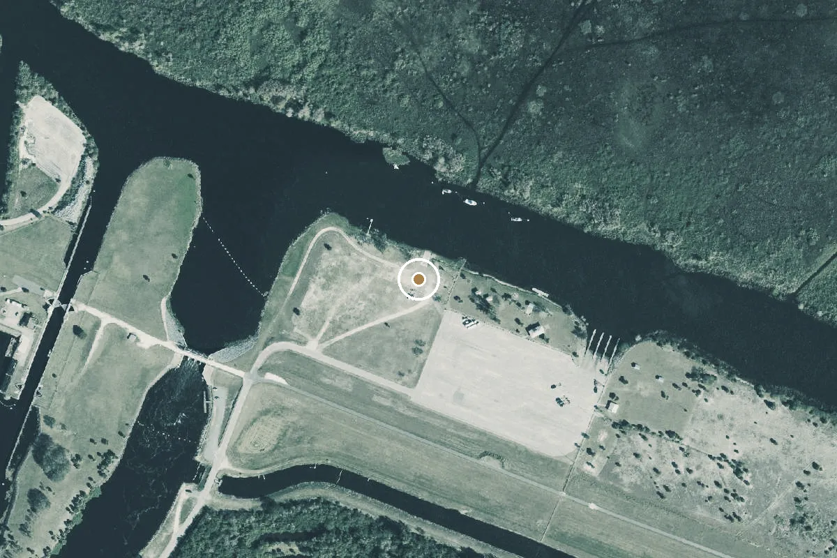 Aerial view of Alvin L. Ward Park - Lake Okeechobee Airboat Ramp