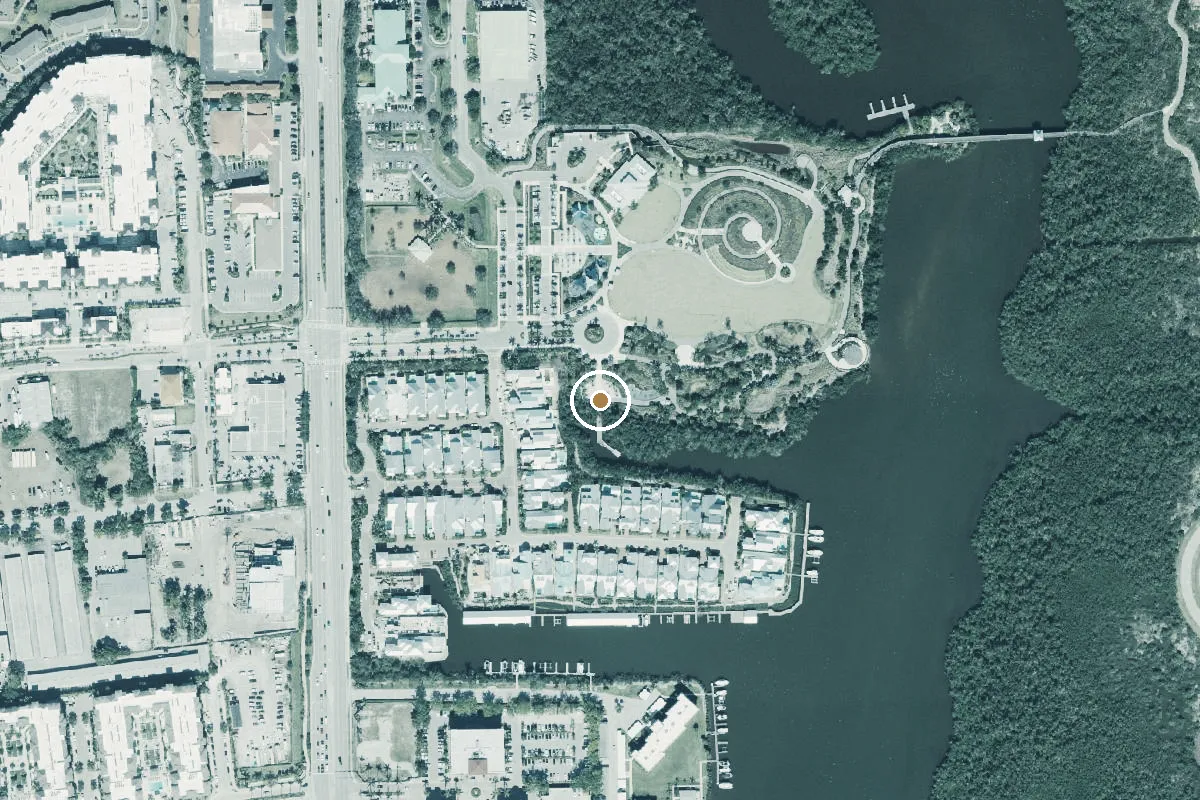Aerial view of Baker Park - Kayak Launch