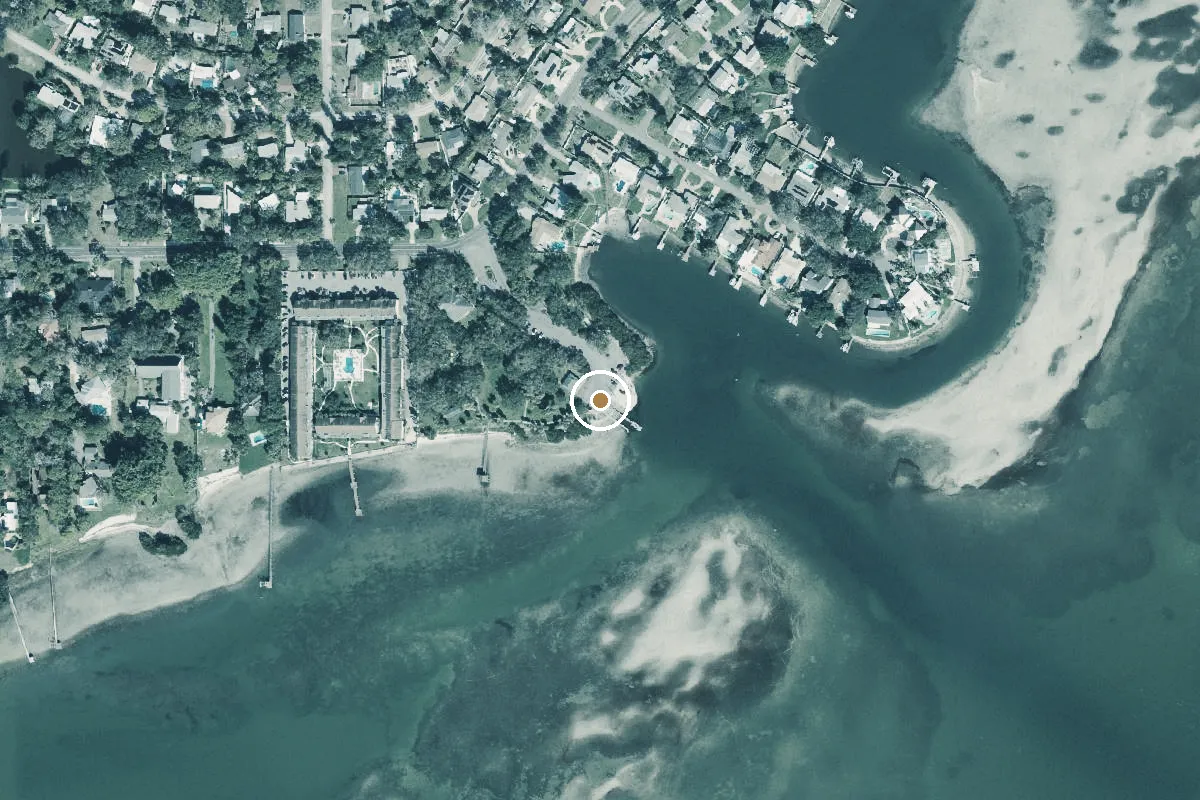 Aerial view of Bay Vista Park Boat Ramp