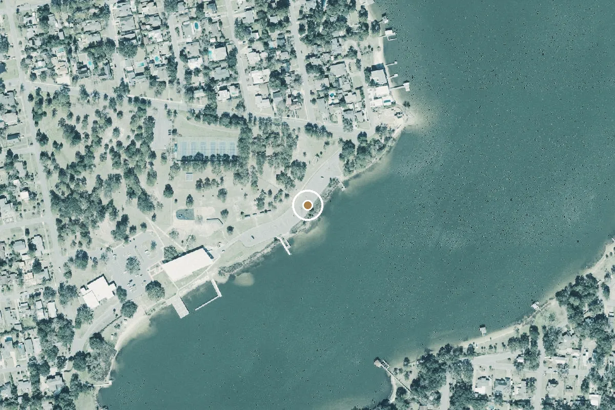 Aerial view of Bayview Park Boat Ramp