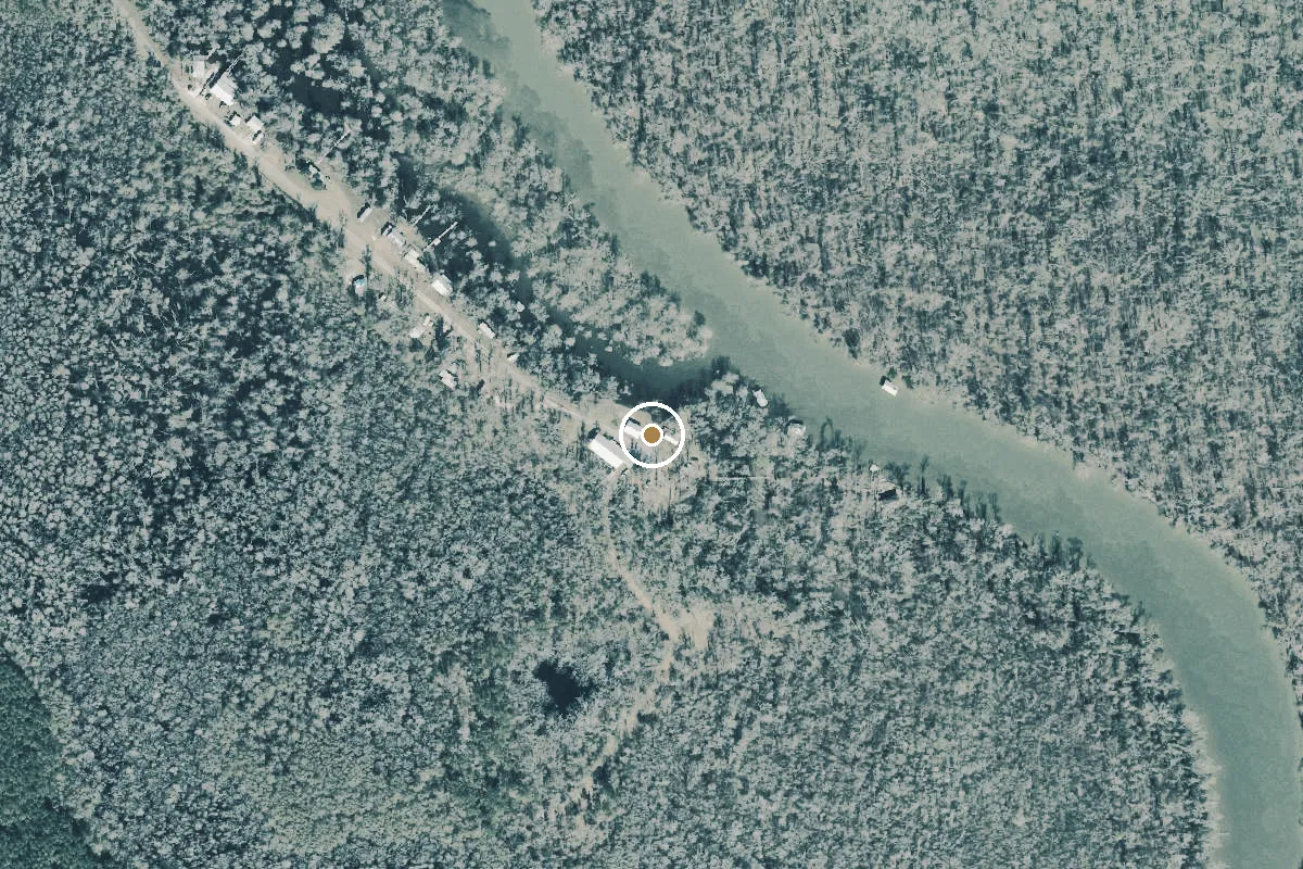 Aerial view of Beards / Cox Landing Pay Ramp