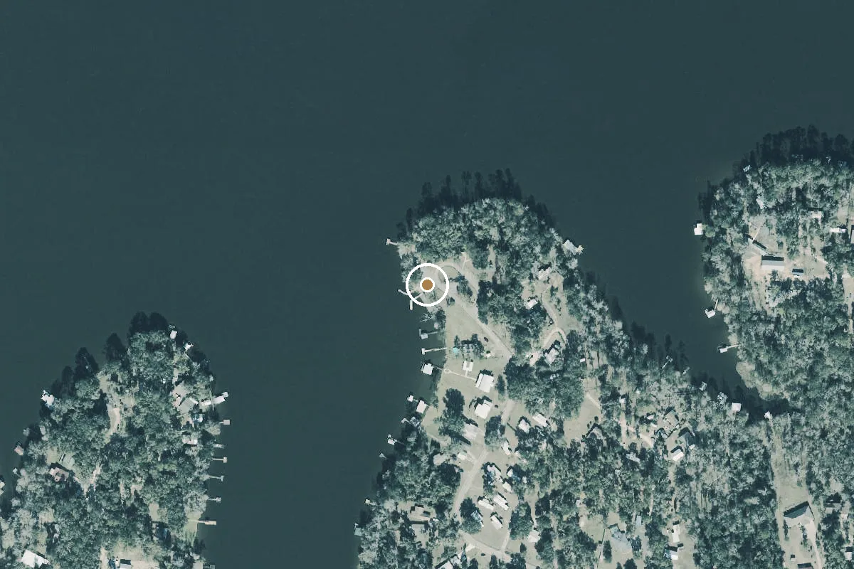 Aerial view of Ben Stoutamire Landing