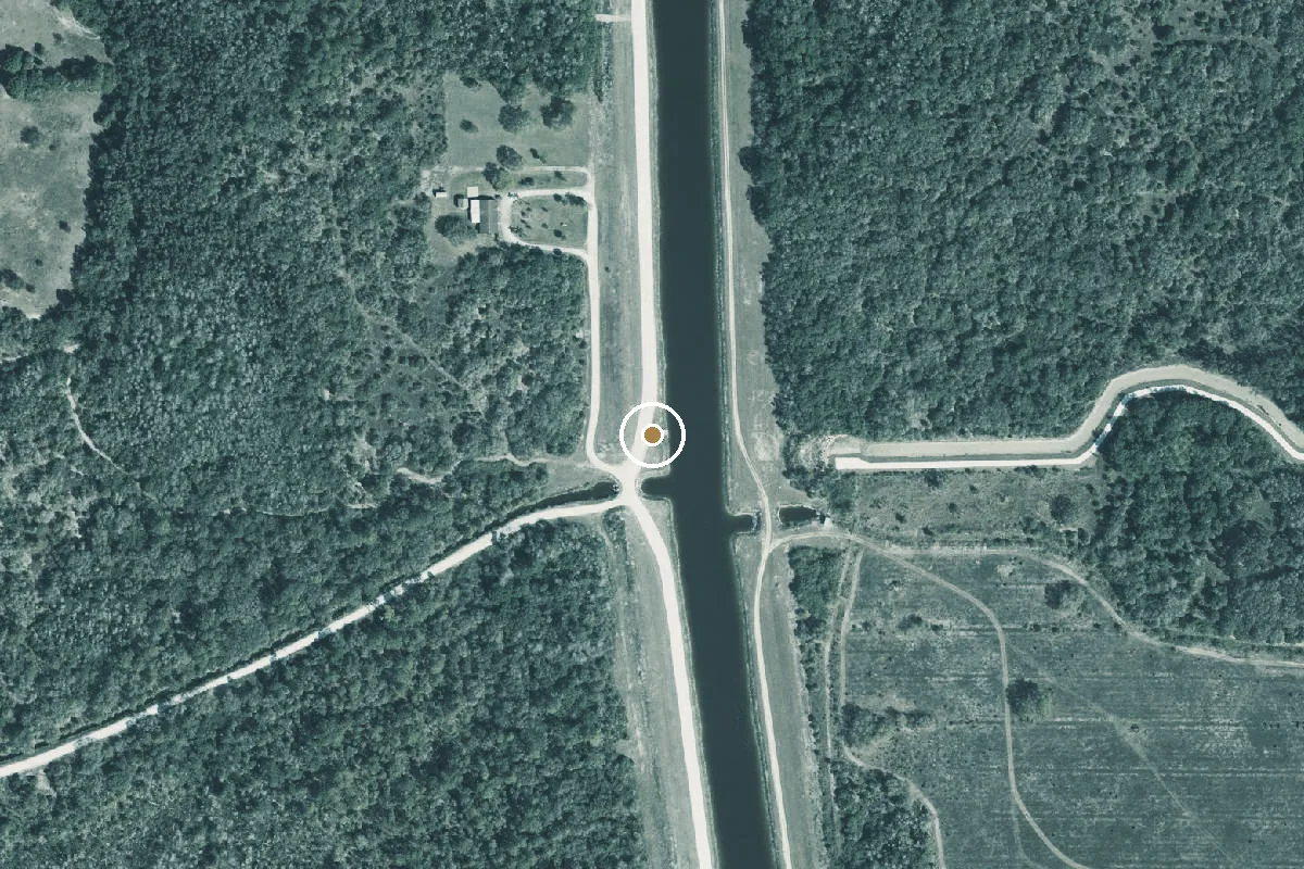 Aerial view of Big Cypress North Feeder Canal - North Boat Ramp (Small Boats Only)