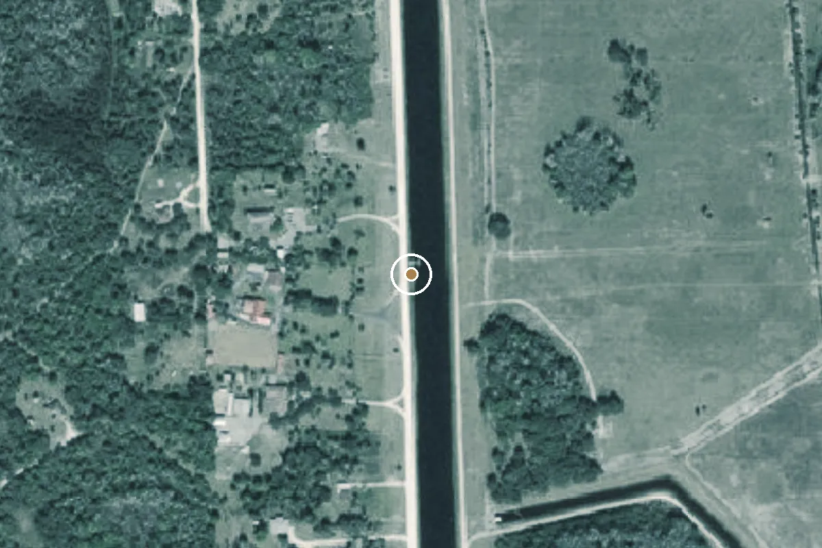 Aerial view of Big Cypress North Feeder Canal - South Boat Ramp (Small Boats Only)