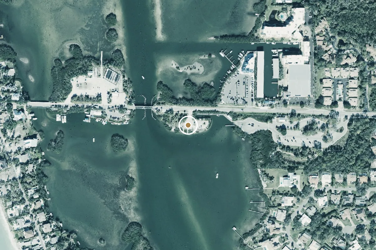 Aerial view of Blackburn Point Park Kayak Beach