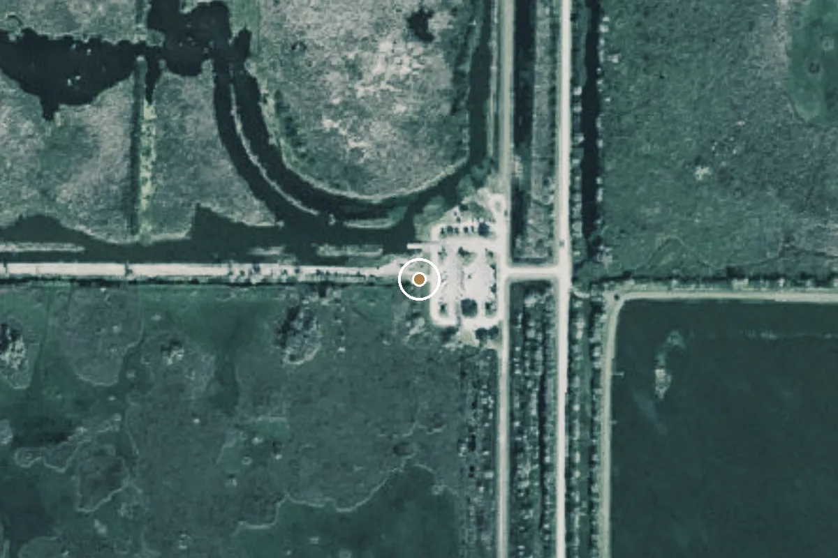 Aerial view of Blue Cypress Recreation Area - 512 Rec Pad - South Marsh (No Airboats - No Motors Over 10 HP)