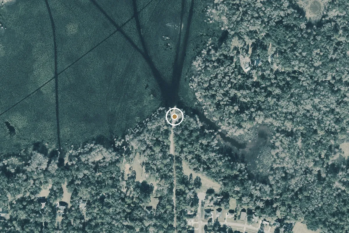 Aerial view of Bull Headley Landing