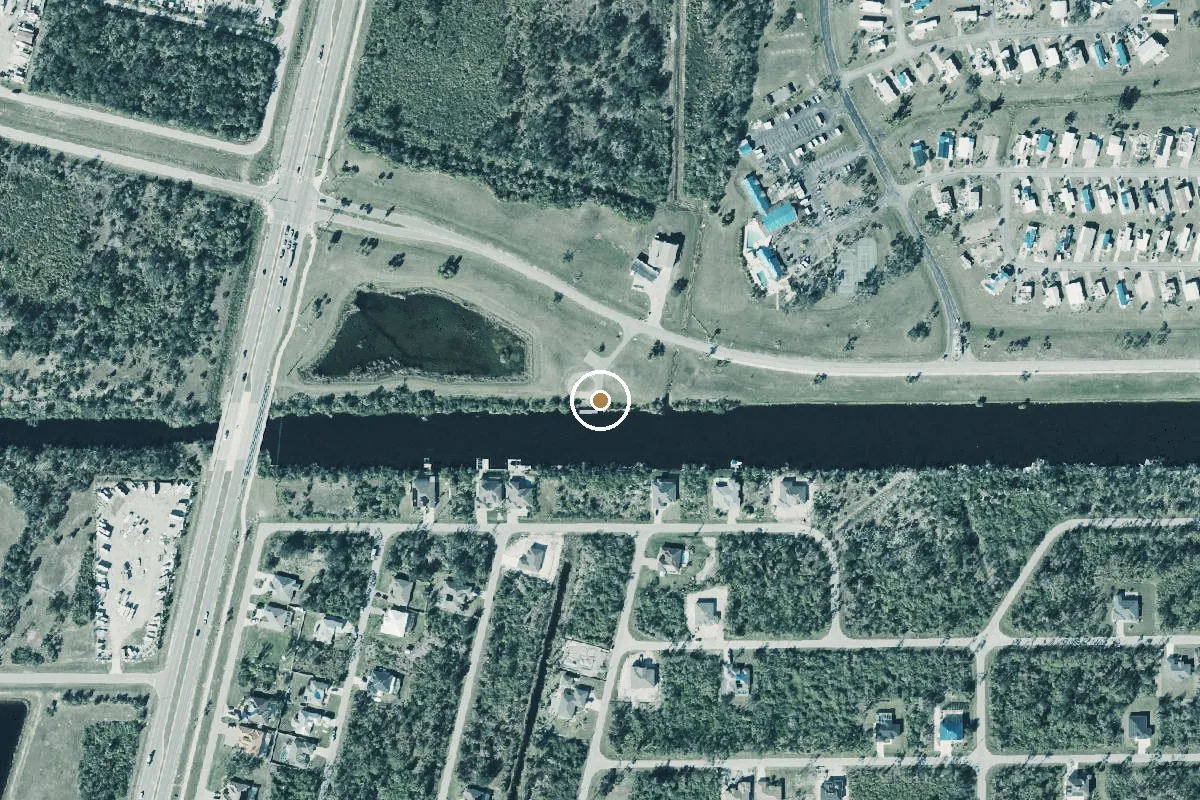Aerial view of Butterford Waterway Park Boat Ramp