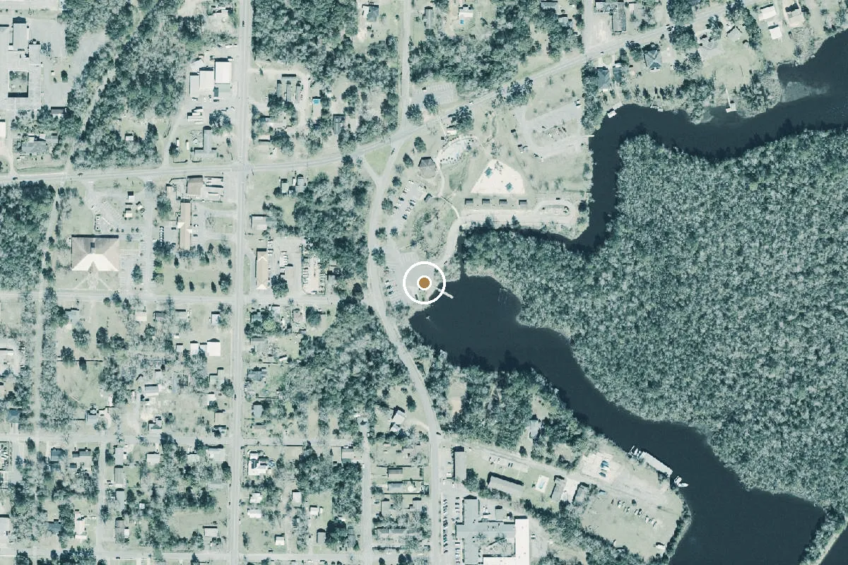 Aerial view of Carpenter's Park South Boat Launch