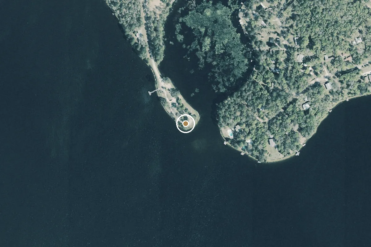 Aerial view of Cat Island Park (No Gas Motors)