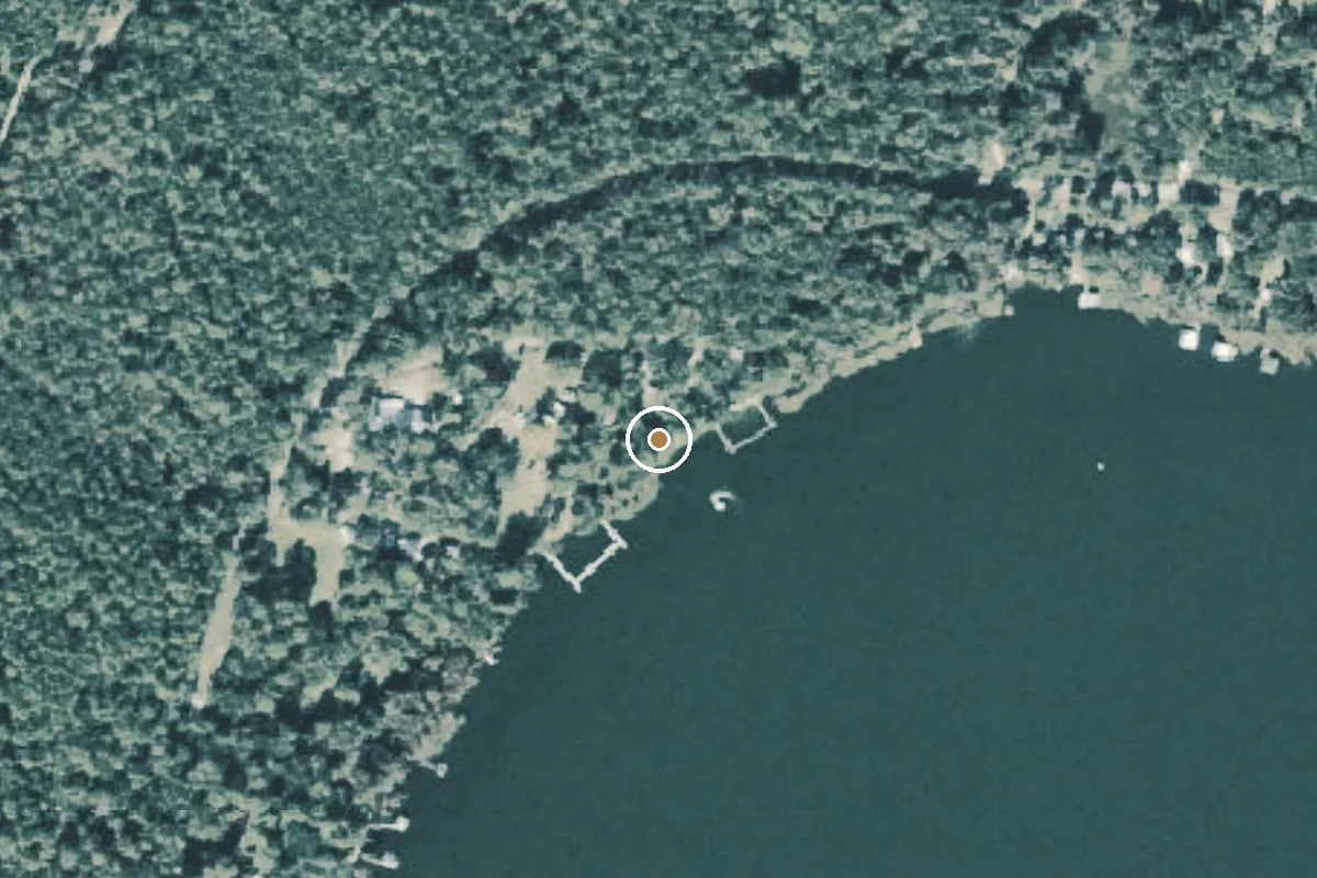 Aerial view of Cherry Lake Park and Public Boat Ramp