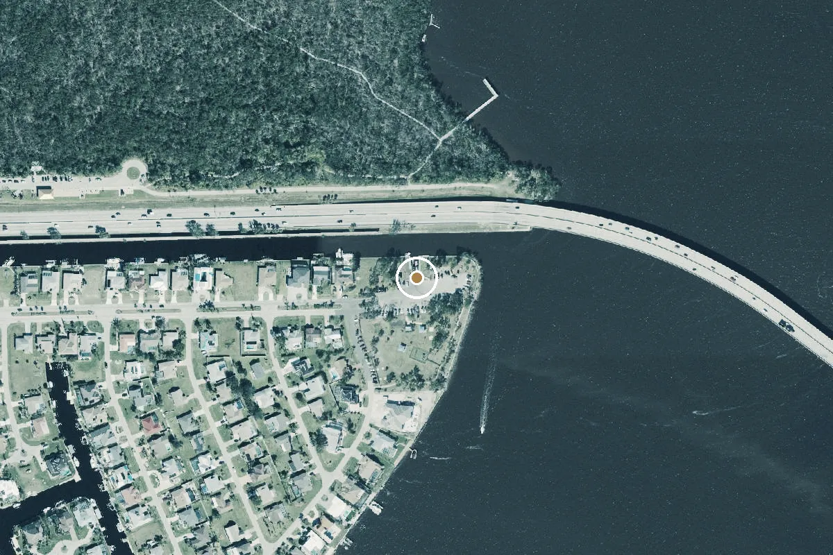 Aerial view of City of Cape Coral - Horton Park Public Boat Ramp
