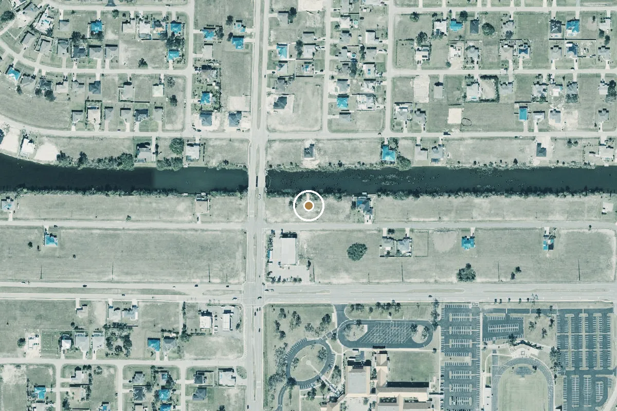 Aerial view of City of Cape Coral - Primitive Boat Ramp - 1519 NW 8th Terrace