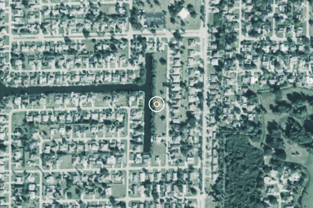 Aerial view of City of Cape Coral - Primitive Boat Ramp - 520 SE 23rd Place