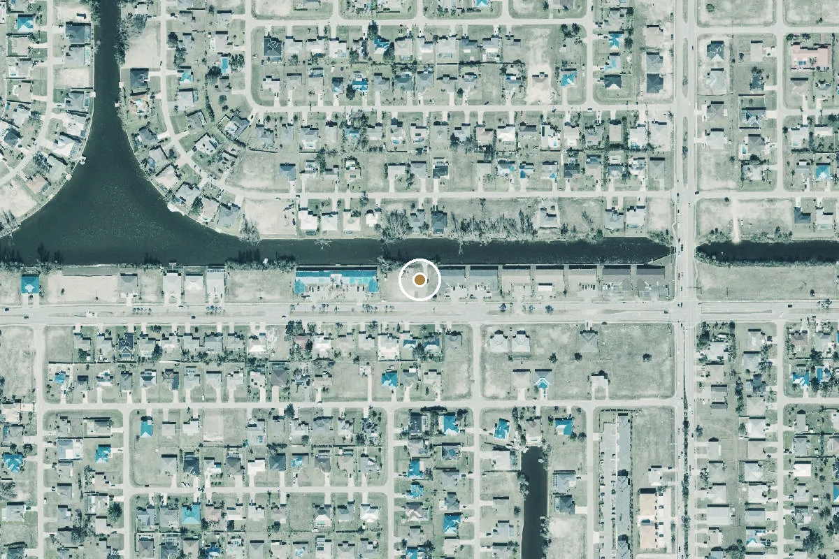 Aerial view of City of Cape Coral - Primitive Boat Ramp - 845 Gleason Parkway