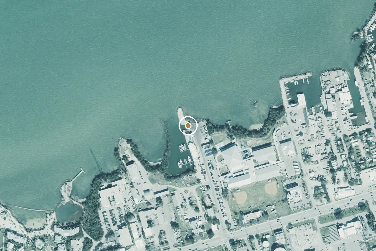 Aerial view of City of Marathon 33rd Street Boat Ramp