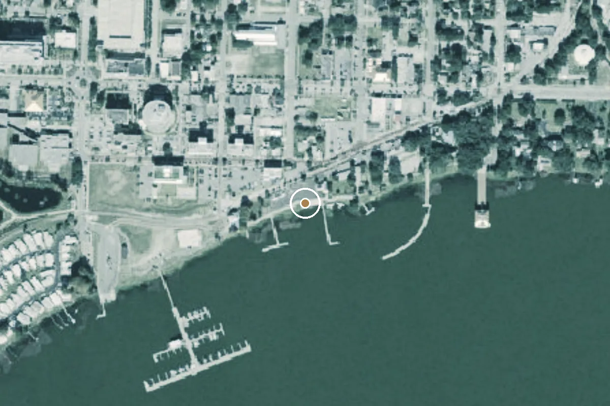 Aerial view of City of Tavares Seaplane Base FA1