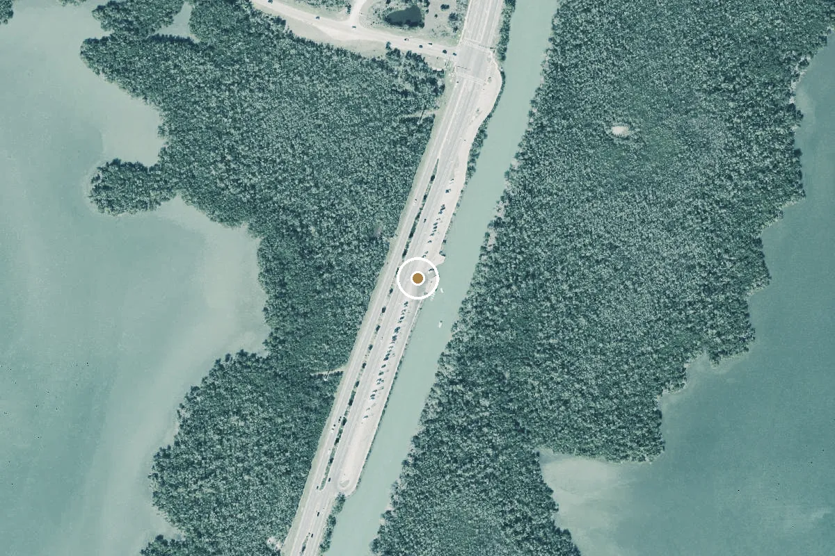 Aerial view of Collier Boulevard Boating Park