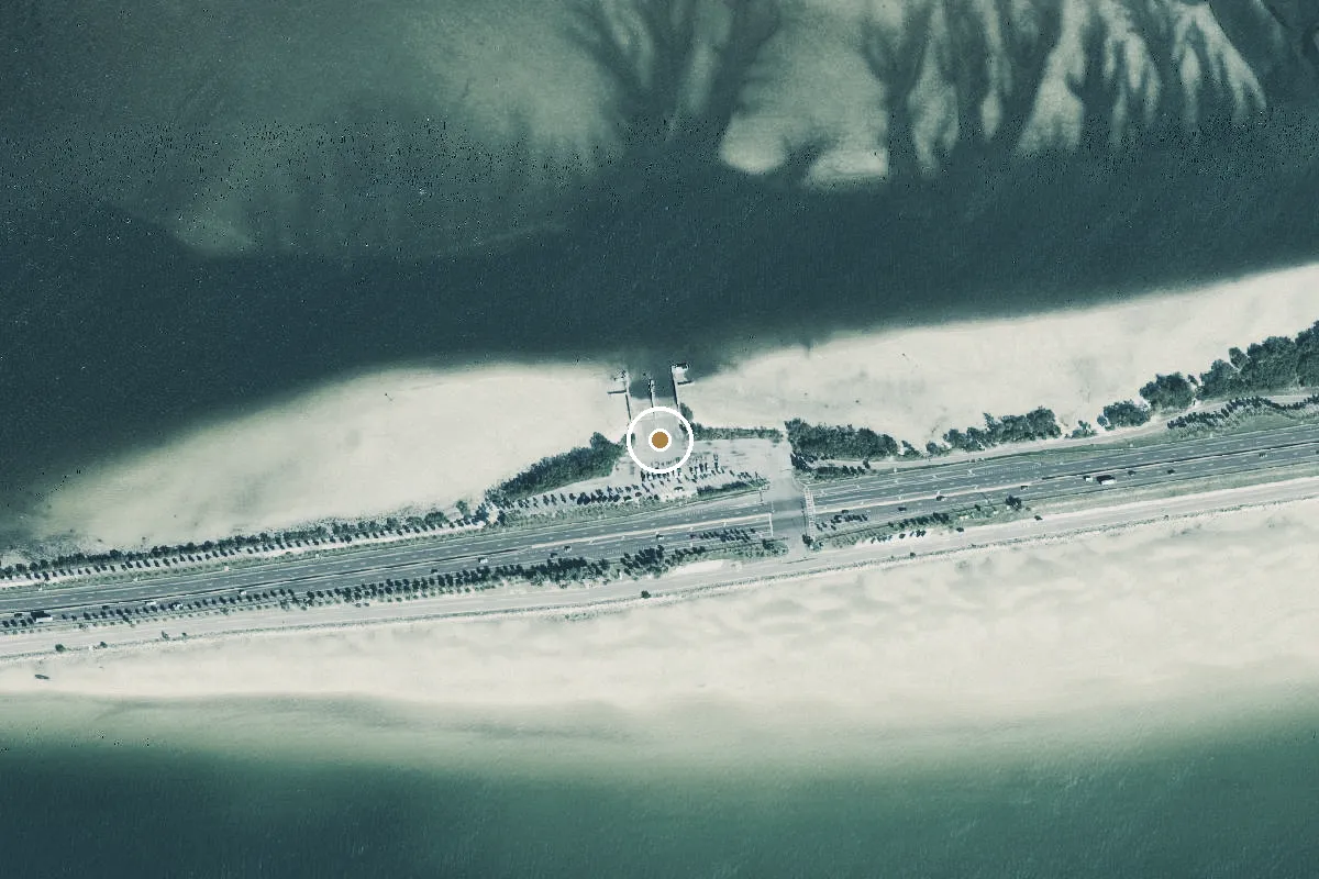 Aerial view of Courtney Campbell Causeway Public Boat Ramp