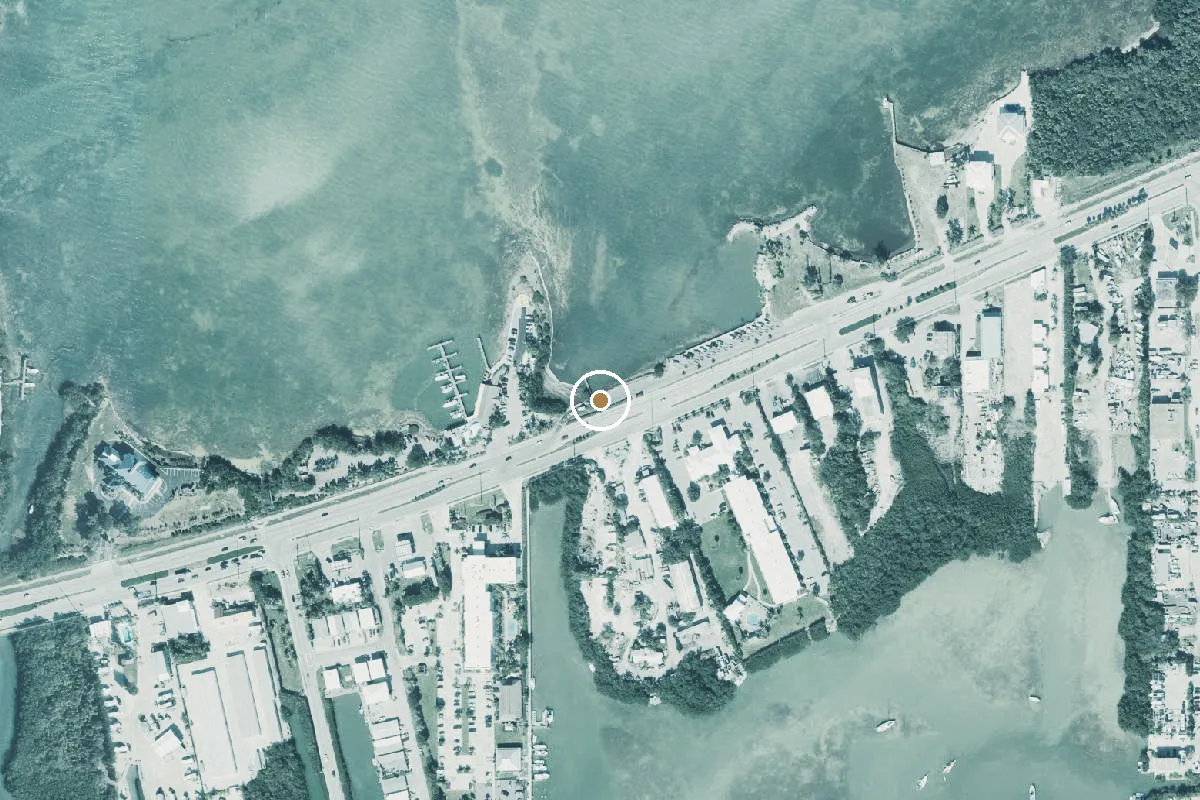 Aerial view of Crawl Key (Mile Marker 54) Public Boat Ramp
