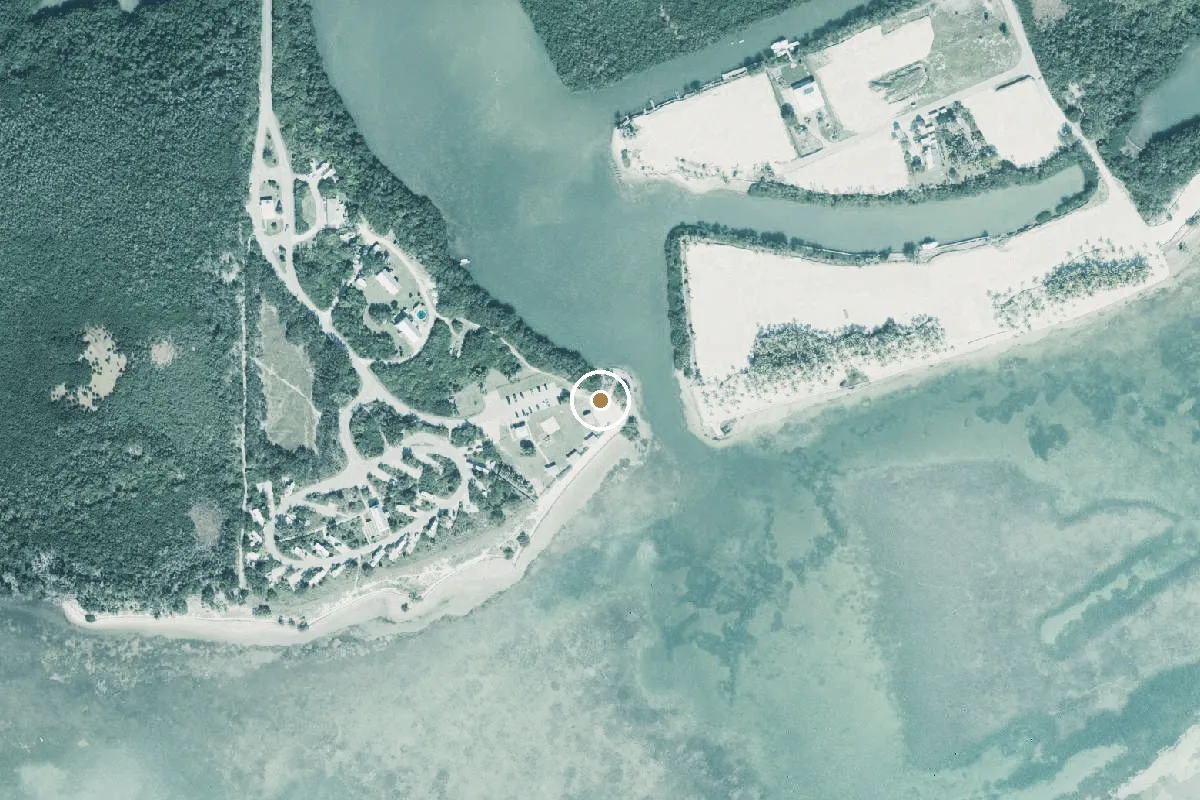 Aerial view of Curry Hammock State Park Canoe/Kayak Launch