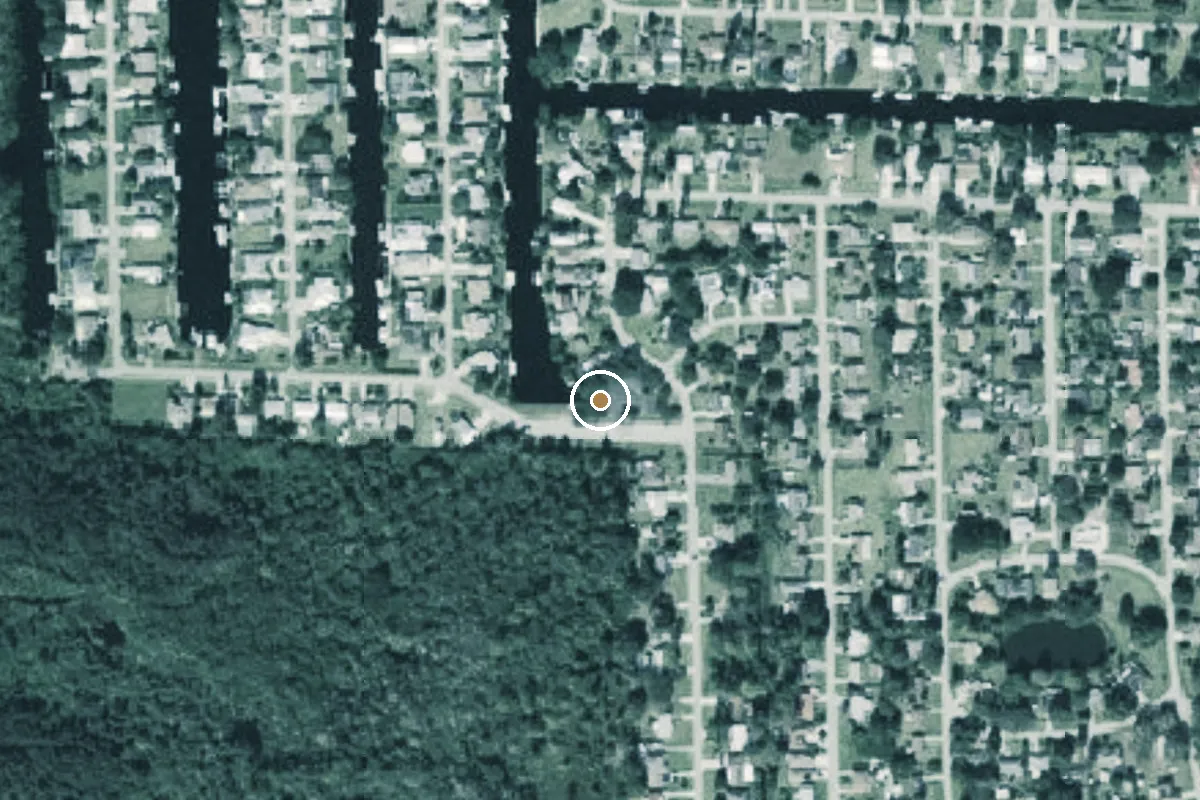 Aerial view of Davis Public Boat Ramp