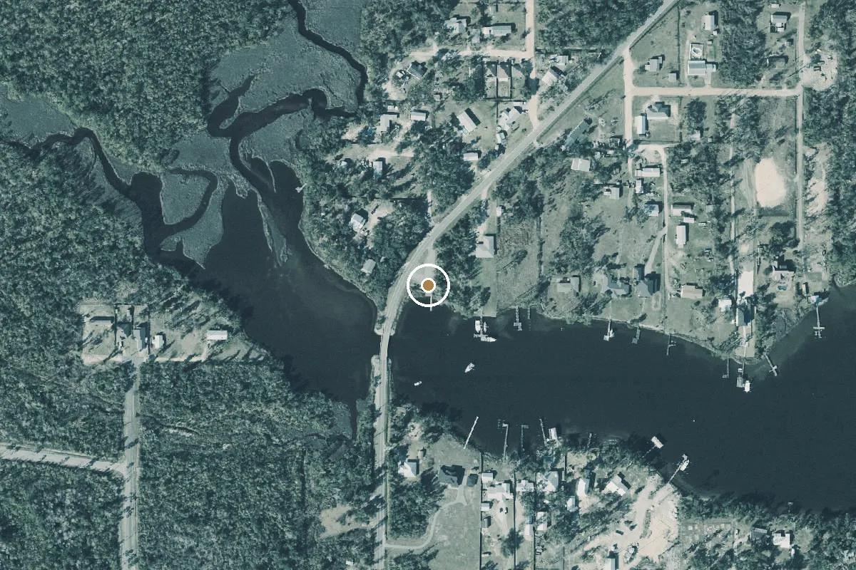 Aerial view of Donald Penny Public Boat Ramp