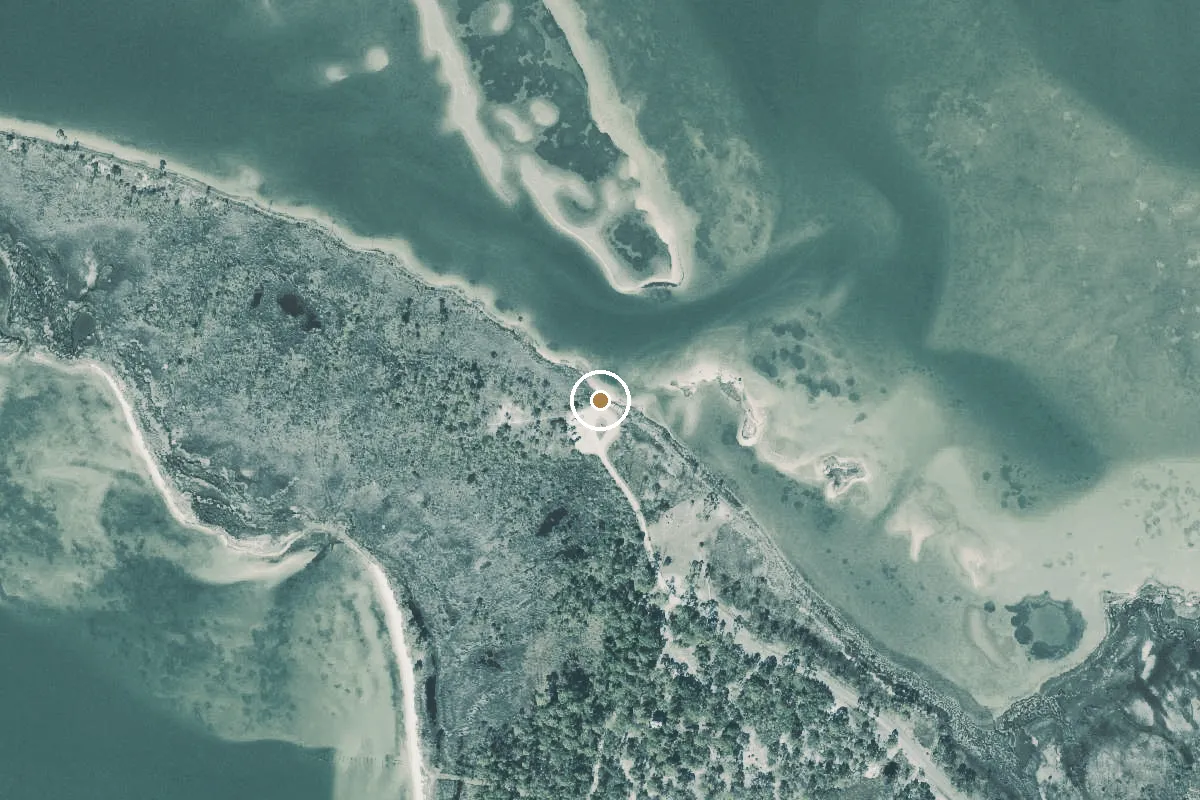 Aerial view of Dr. Julian G. Bruce St. George Island State Park - Group Camp Sand Ramp