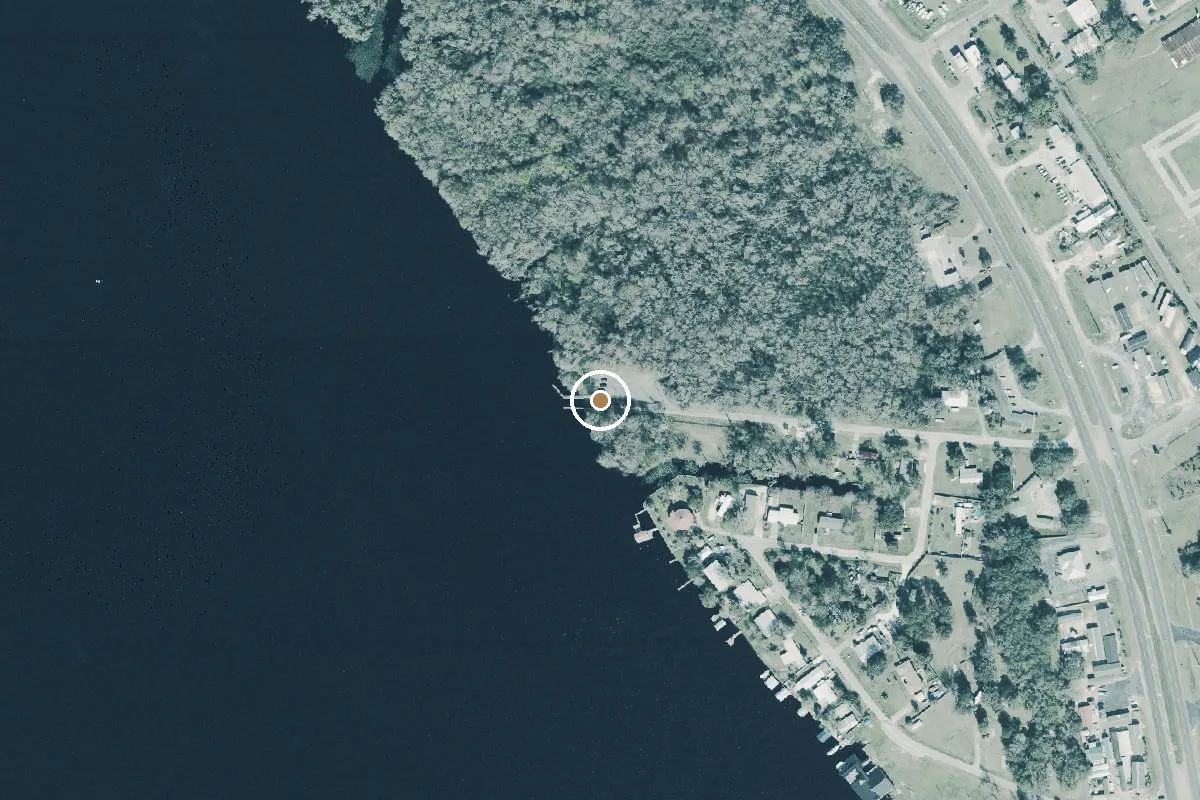 Aerial view of East Palatka - Pico Road Boat Ramp