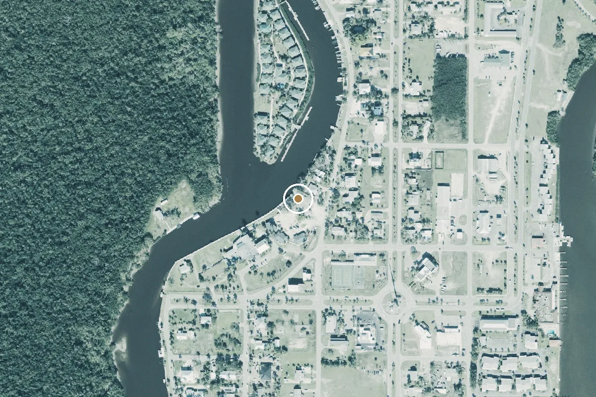 Aerial view of Everglades Rod & Gun Club Hotel