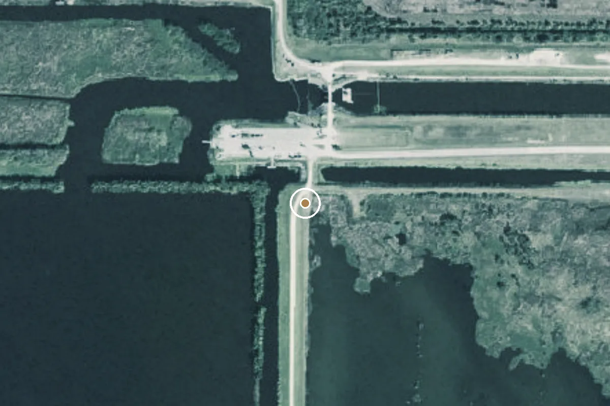 Aerial view of Fellsmere Grade Recreation Area - Headwaters Lake Kayak Access