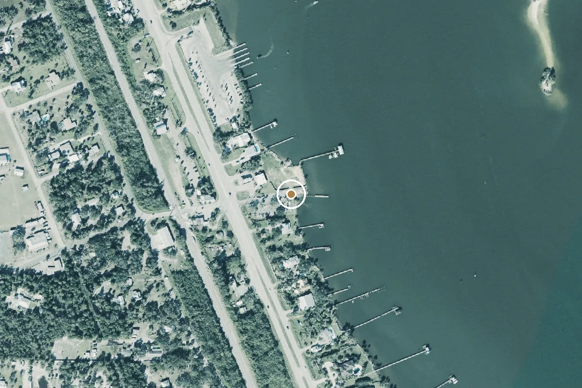 Aerial view of First Street Boat Ramp (Grant)