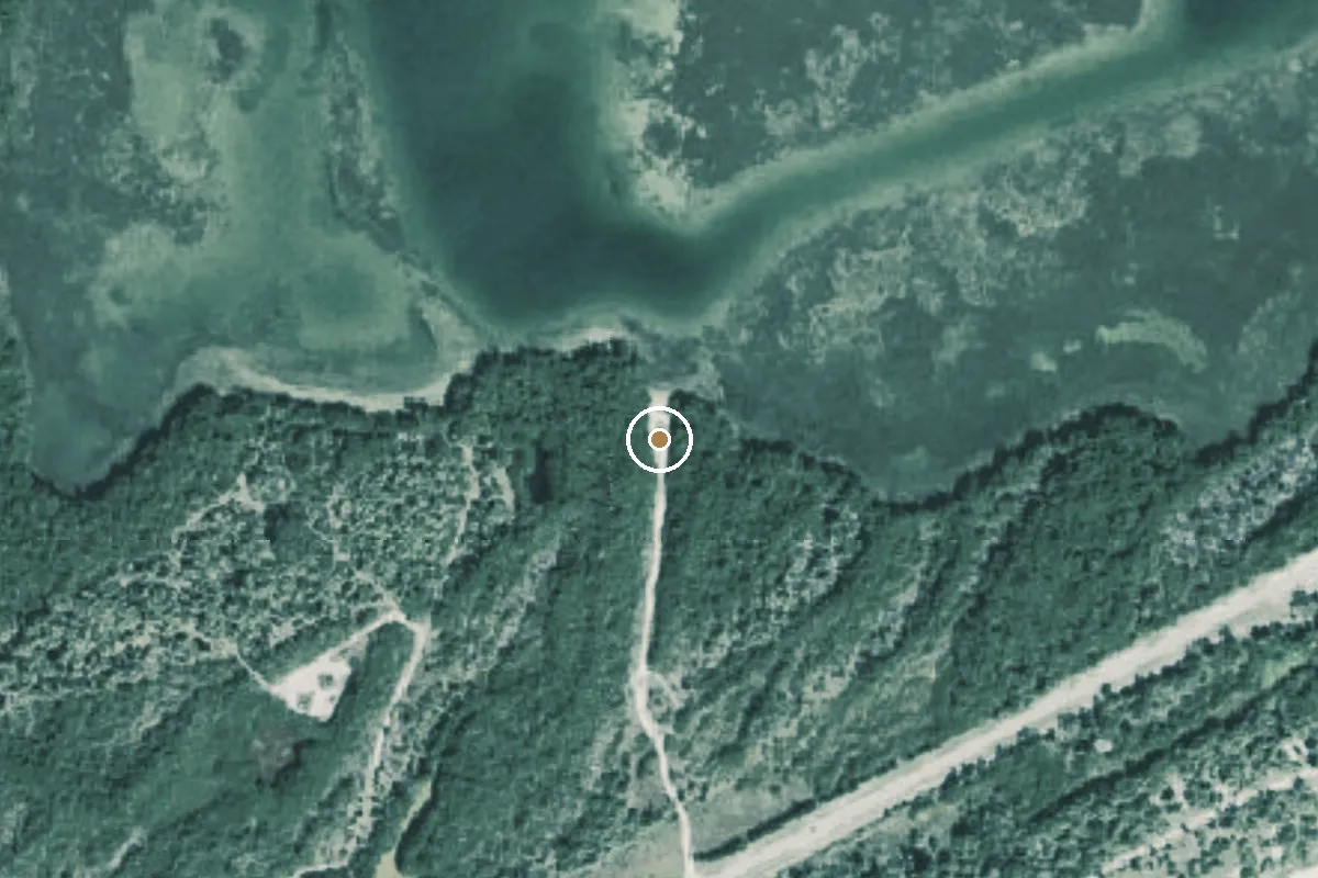 Aerial view of Fort DeSoto Park - Mullet Key Bayou - Paddlecraft Launch