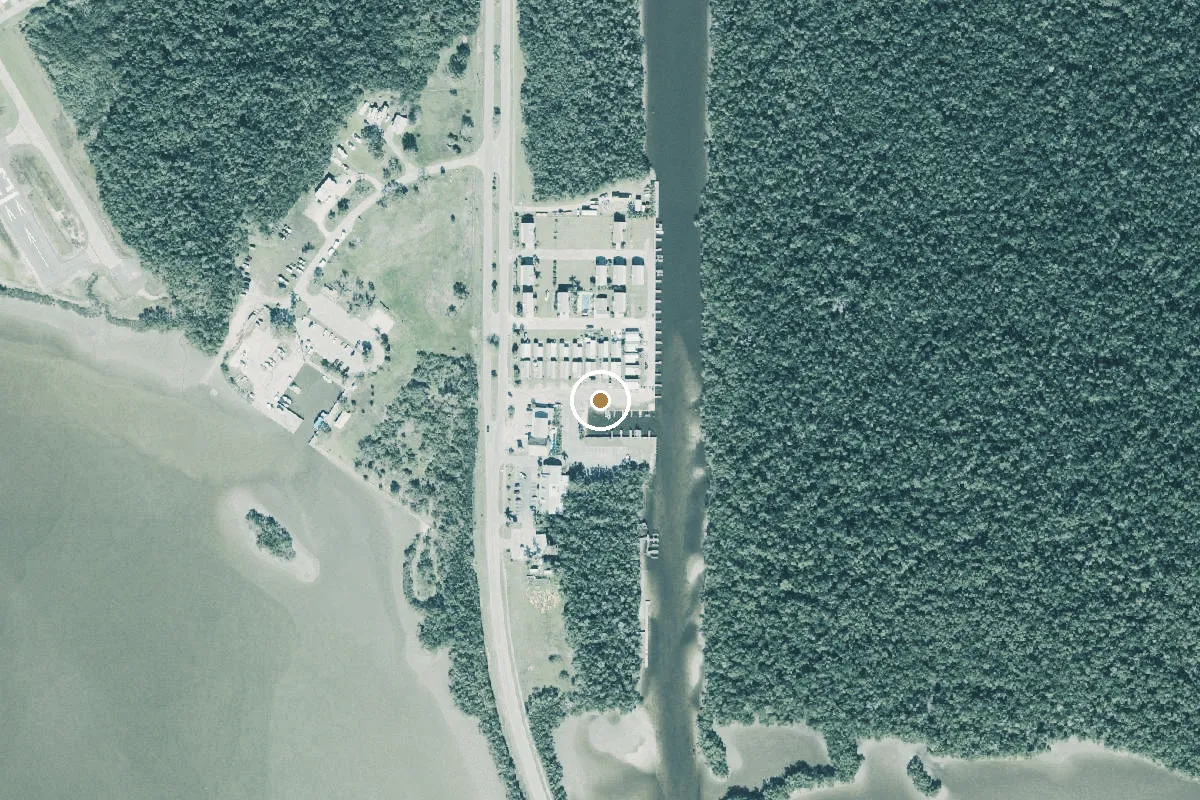 Aerial view of Glades Haven RV Park, Bait and Tackle