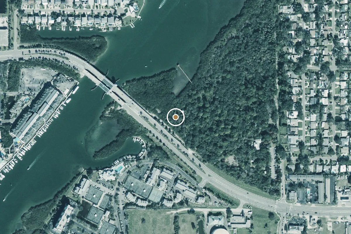Aerial view of Gordon C. McGough Nature Park - Canoe Launch