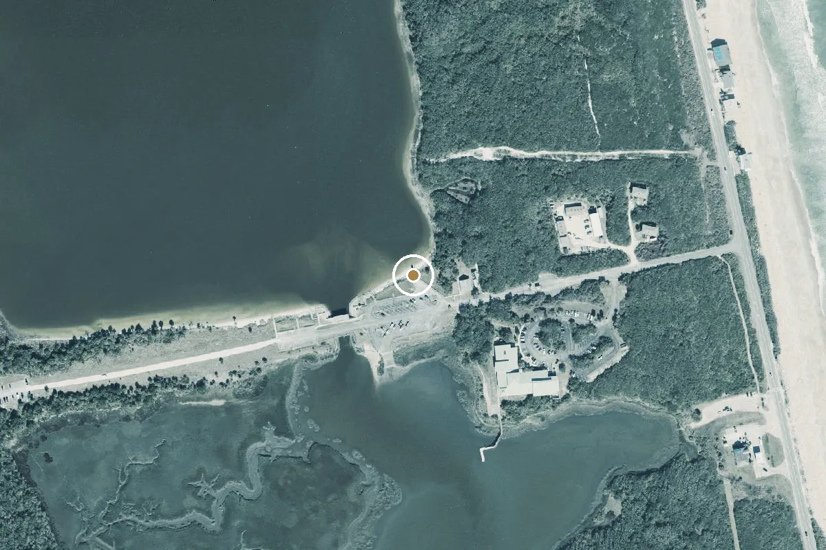 Aerial view of GTM Guana River Dam Recreation Area - Lake Access Ramp (10 HP Max)
