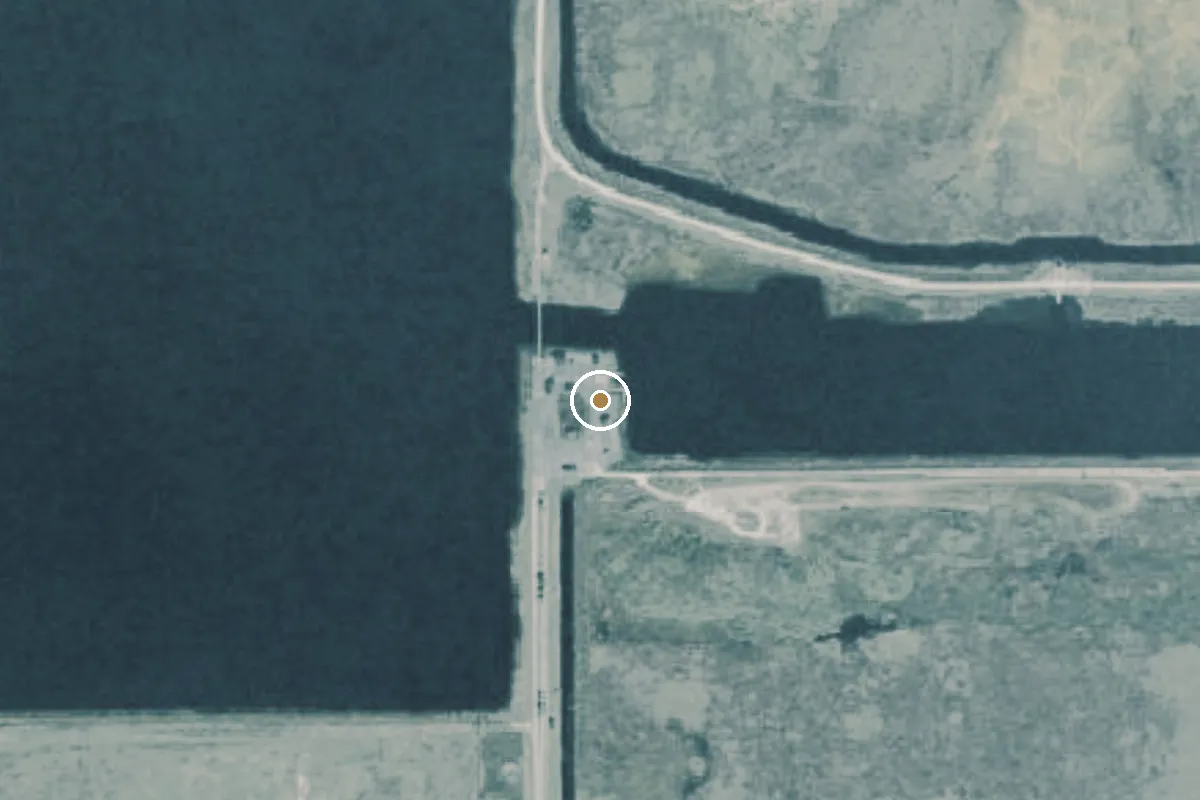 Aerial view of Harold A. Campbell Public Use Area