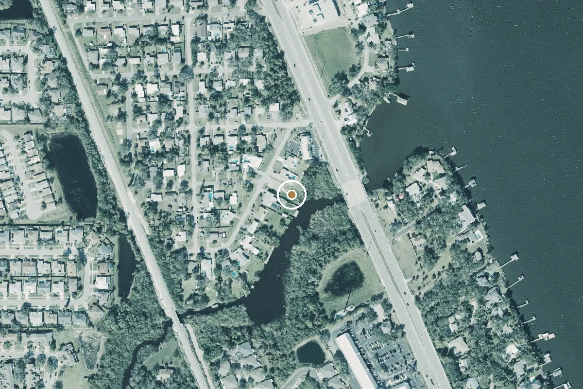 Aerial view of Horsecreek Non-Motorized Launch