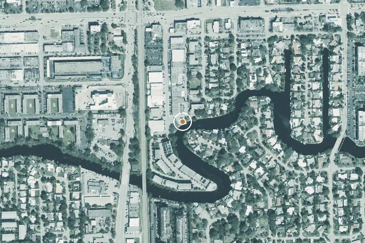 Aerial view of J. Dewey Hawkins Landing - Kayak Launch Dock
