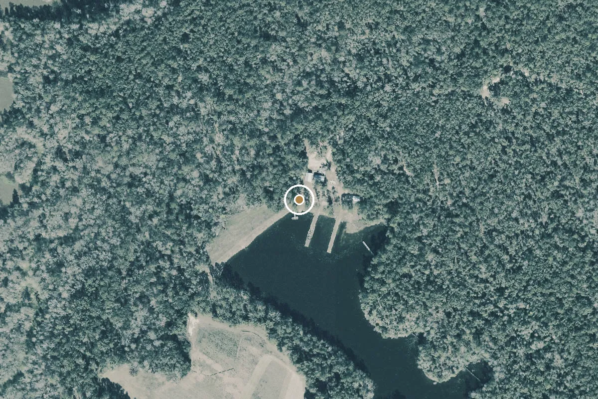 Aerial view of Joe Budd Aquatic Conservation and Education Center (Seasonal Weekend Access Only)