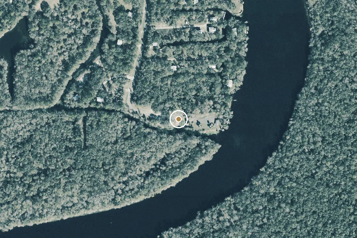 Aerial view of John O. Green Park and Hinton Landing Boat Ramp