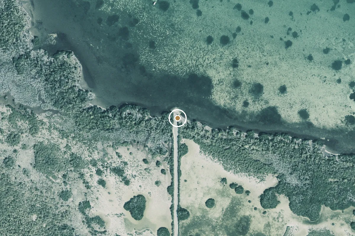 Aerial view of Koehn Avenue Public Boat Ramp (Shallow Water)