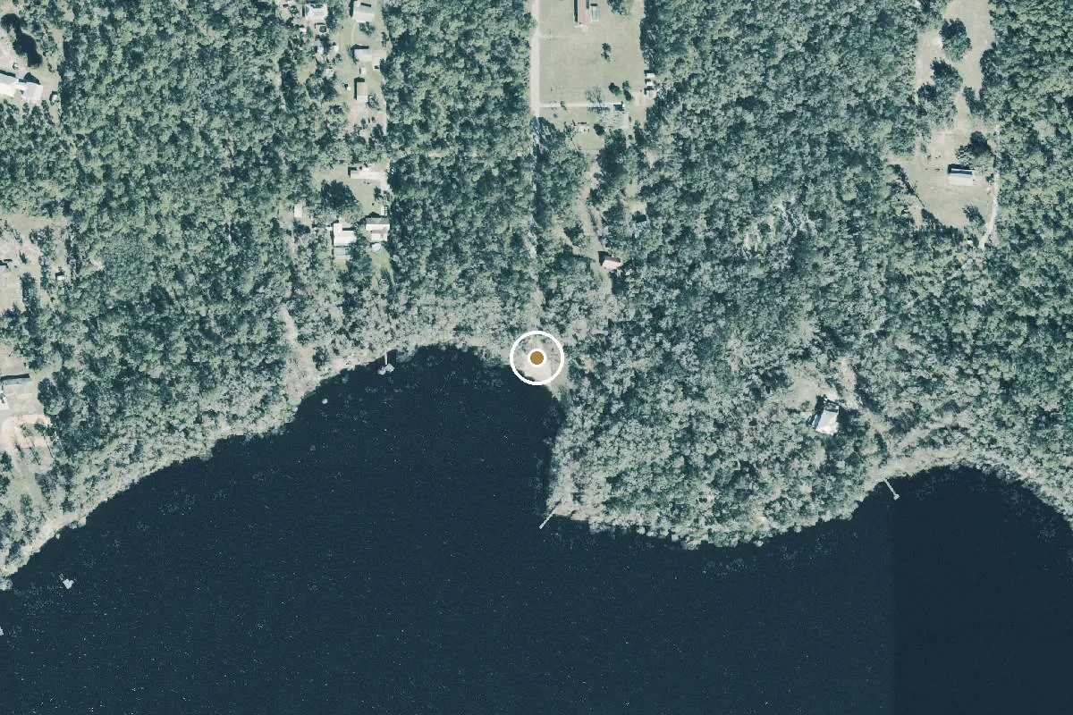 Aerial view of Lake Ashby Public Boat Ramp