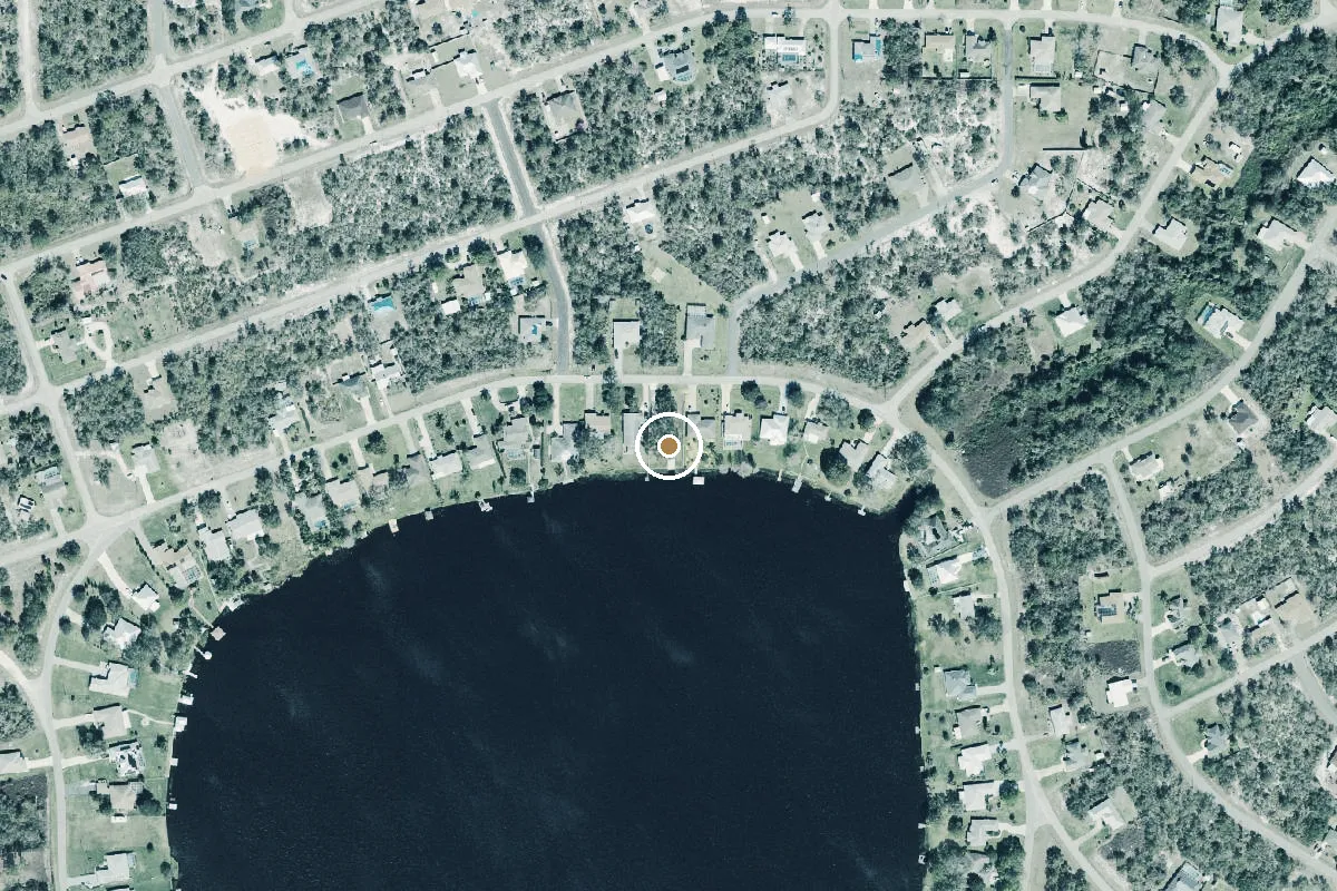 Aerial view of Lake August Public Boat Ramp