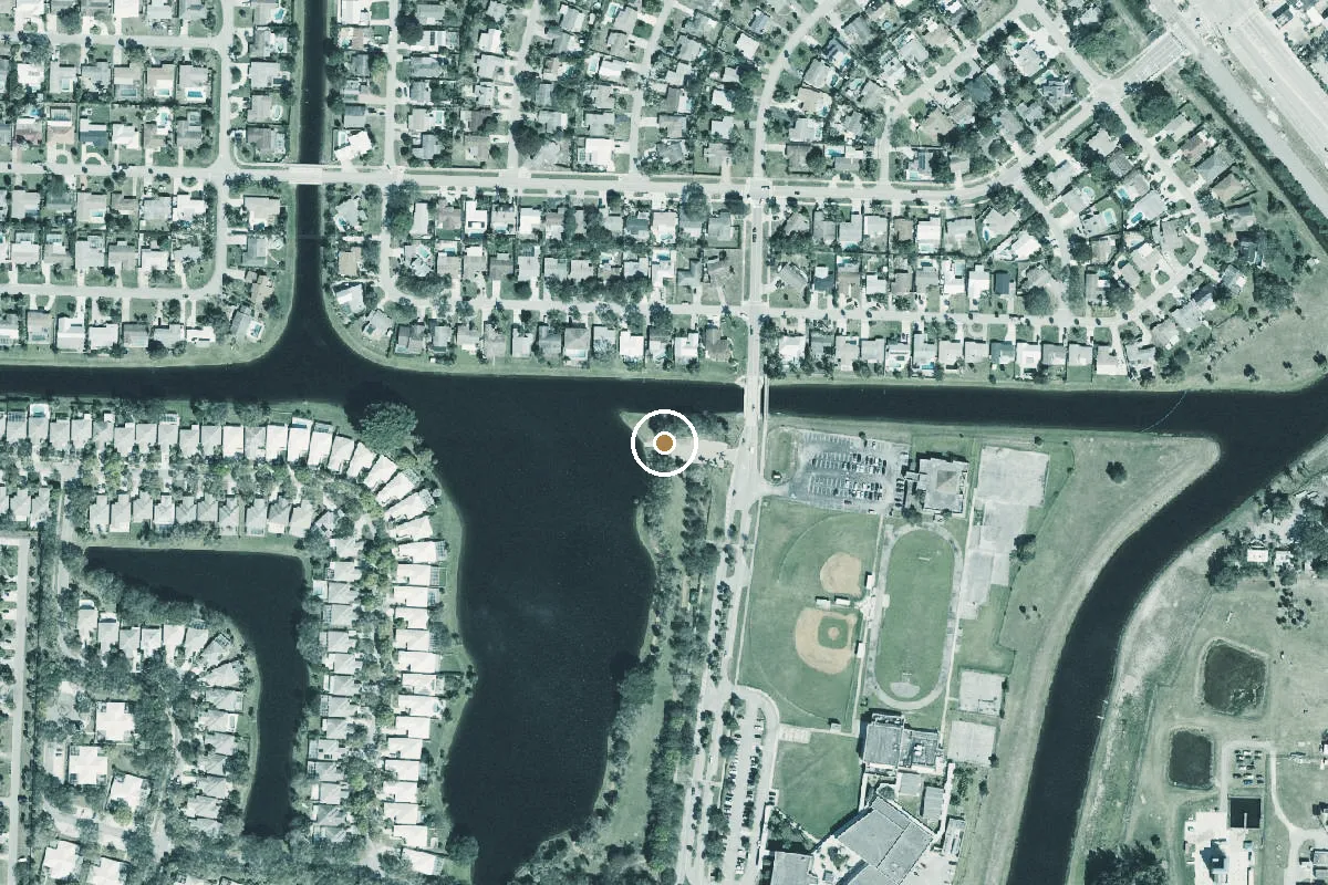 Aerial view of Lake Catherine Park Boat Ramp (No Motors)