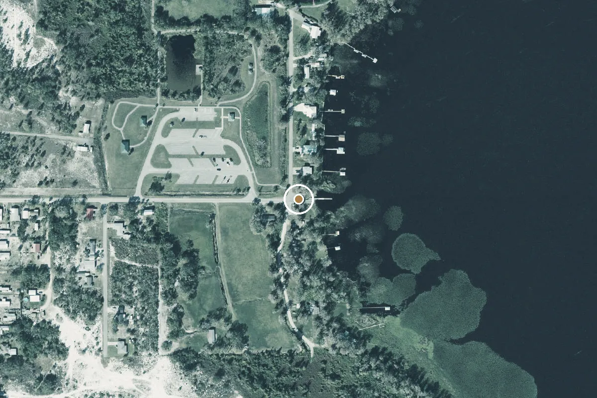 Aerial view of Lake Istokpoga West - Windy Point Park