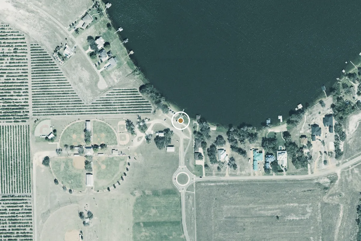 Aerial view of Lake June - Lake June Park Boat Ramp