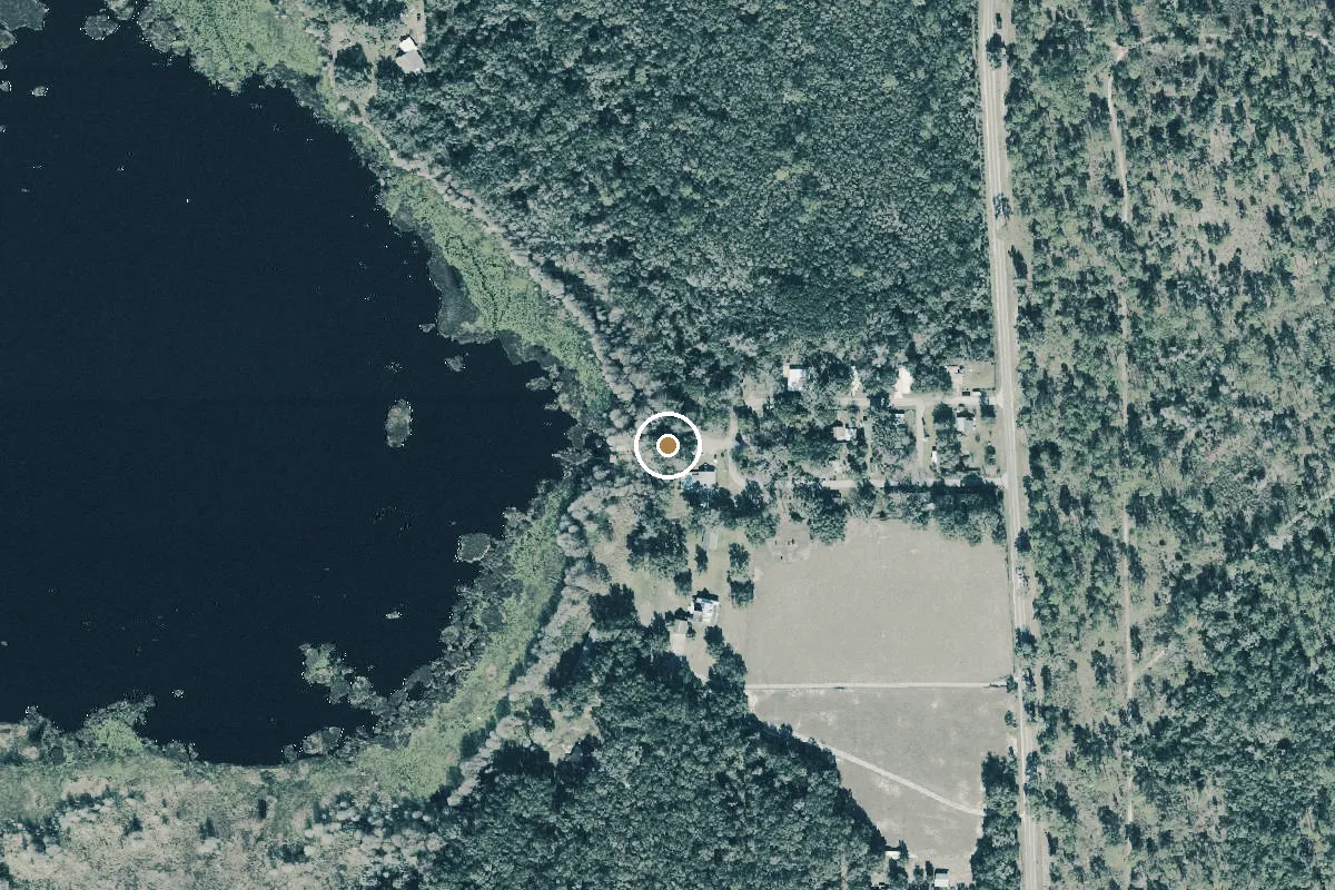 Aerial view of Lake Lindsey Public Boat Ramp
