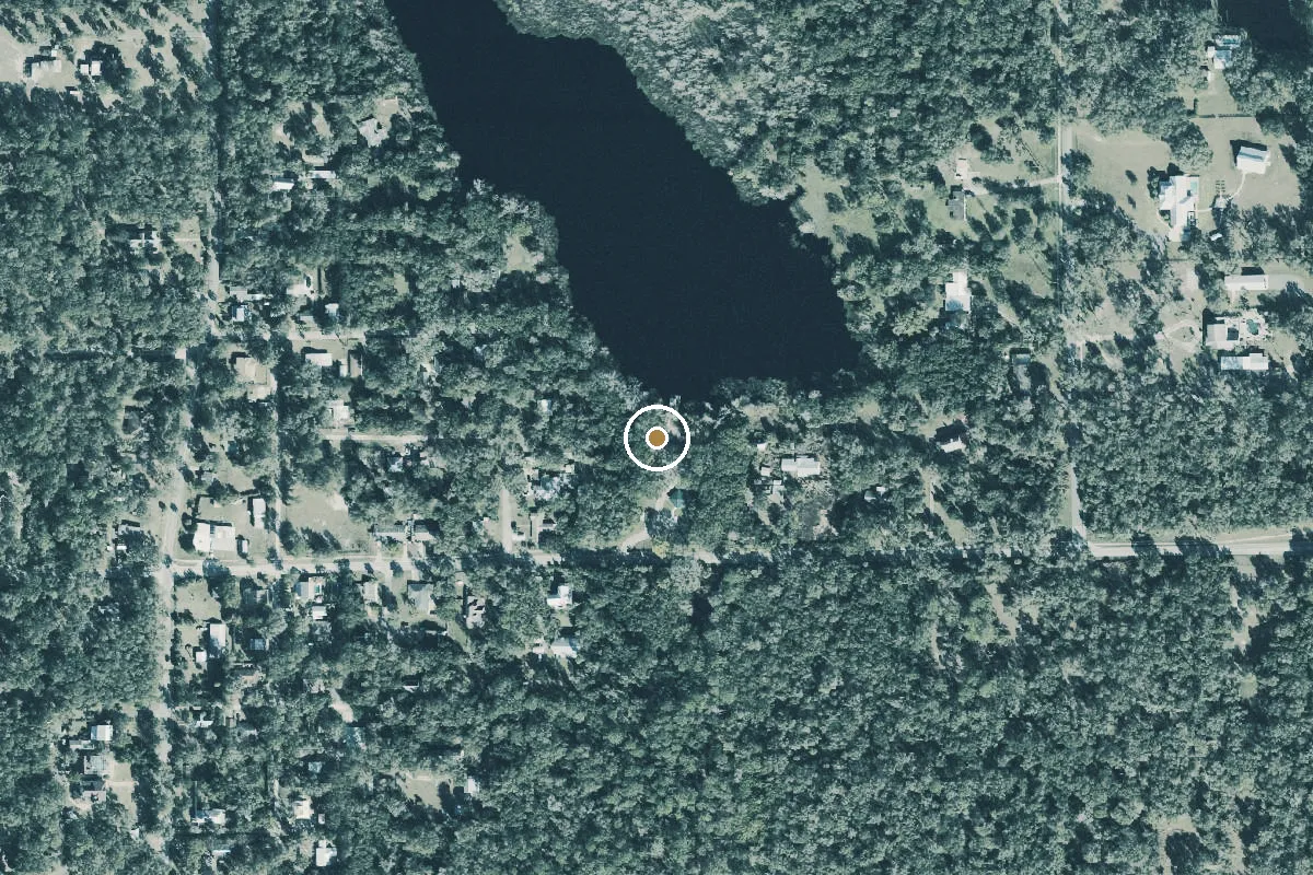 Aerial view of Lake Macy Park Hand Launch (No Gas Motors)